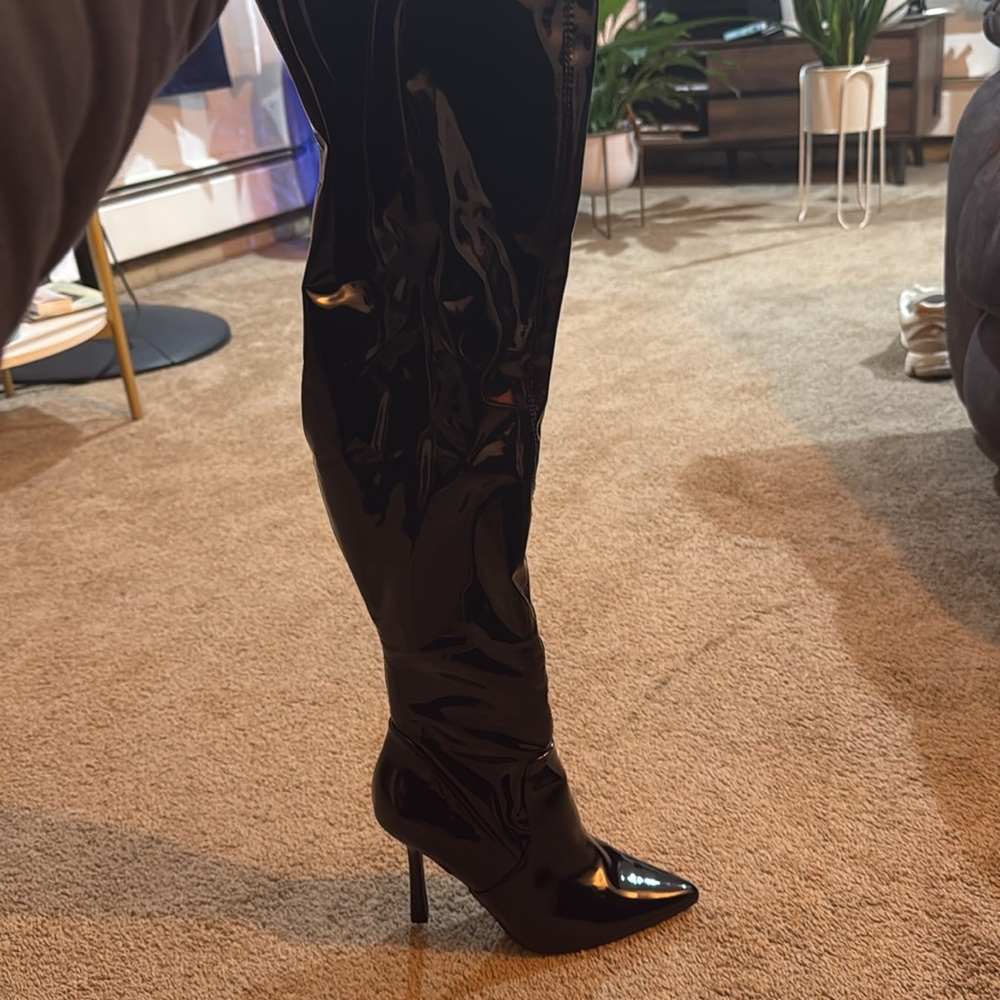 Brand New. Black Knee High Boots. Steve Madden. Size 9.5 Women.